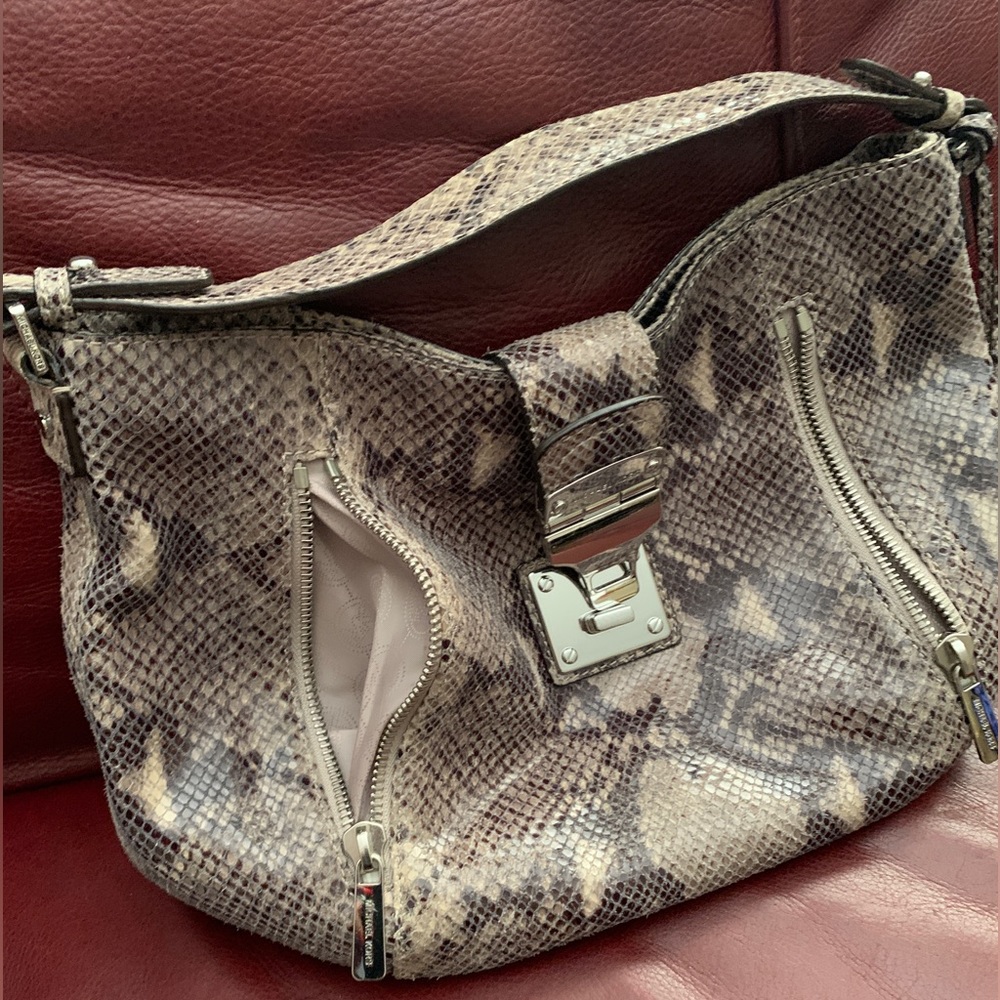 Michael Kors Snake Print Handbag - Picture 6 of 9